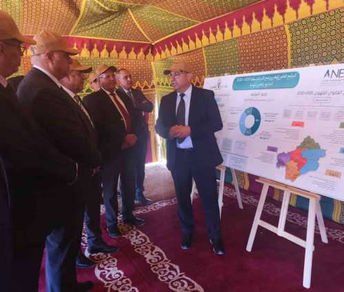 المدير العام للوكالة الوطنية للمياه والغابات يشرف على اطلاق مشروع الحزام الاخضر بمدينة الرشيدية ومشاريع أخرى بالجهة