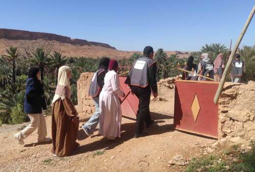 ثانوية الحسن الأول التأهيلية أوفوس مديرية الرشيدية تنظم النسحة الثالثة لقافلة التعبئة المجتمعية + صور